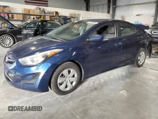2016 Hyundai Elantra SE with VIN 5NPDH4AE5GH691714, listed as a Copart auction lot 86279075 with 159,535 mi miles and Salvage title. Bid and sale history available at DreamBid. Image 1.