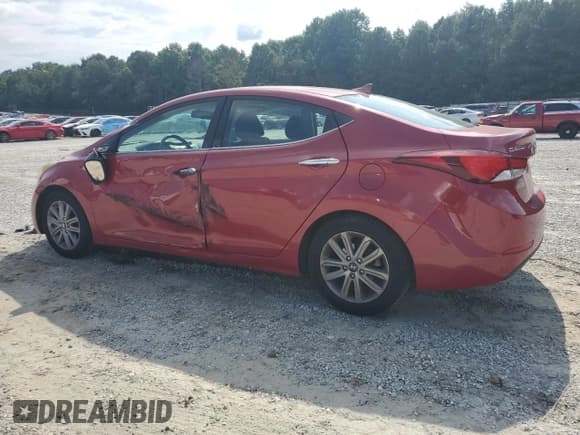 ✅ 2015 Hyundai Elantra SE • VIN: KMHDH4AE0FU344047 • Lot: 65758535. Listed on Copart with 141,666 mi. Free auction sales archive from the USA and detailed vehicle history report at DreamBid. Image 2.