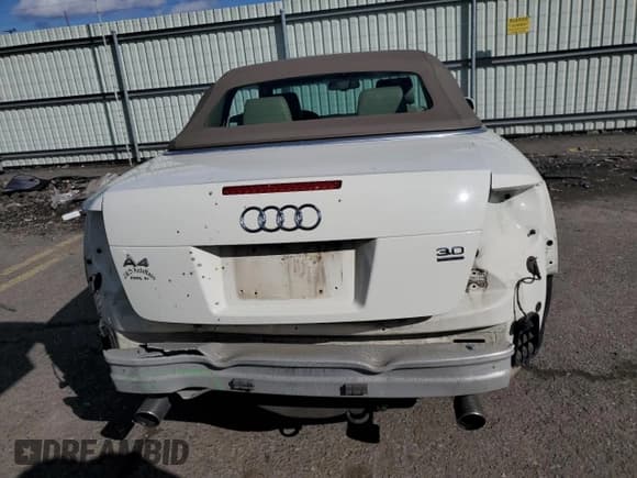 ✅ 2004 Audi A4 3.0L • VIN: WAUDT48H14K011915 • Lot: 45572975. Listed on Copart with 128,648 mi. Free auction sales archive from the USA and detailed vehicle history report at DreamBid. Image 6.