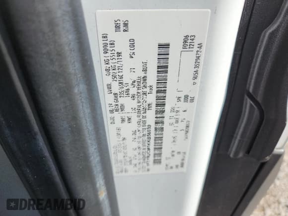 ✅ 2019 Ford Transit • VIN: 1FTYR2CM1KKB56039 • Lot: 65233115. Listed on Copart with Not provided. Free auction sales archive from the USA and detailed vehicle history report at DreamBid. Image 13.