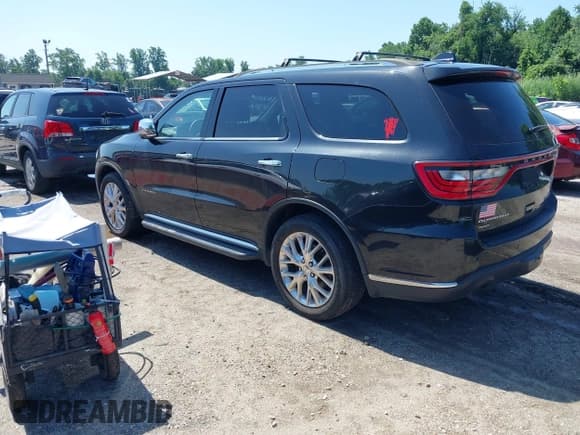 ✅ 2015 Dodge Durango Citadel • VIN: 1C4RDJEG8FC939086 • Lot: 42556363. Listed on IAAI with 190,723 mi. Free auction sales archive from the USA and detailed vehicle history report at DreamBid. Image 3.