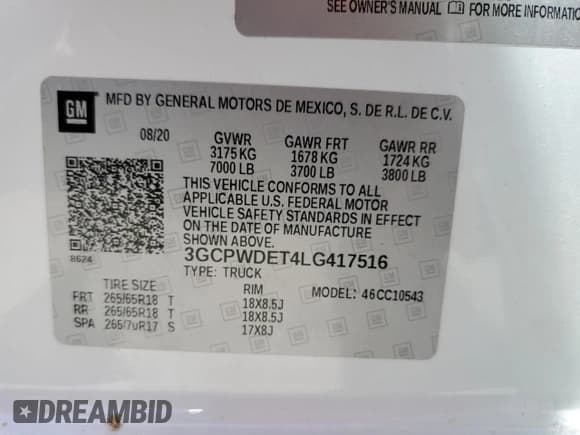 ✅ 2020 Chevrolet Silverado 1500 RST • VIN: 3GCPWDET4LG417516 • Lot: 65109784. Wystawiony na Copart z przebiegiem 73 299 mil. Bezpłatny archiwum sprzedaży aukcyjnych z USA i szczegółowy raport historii pojazdu na DreamBid. Zdjęcie 12.