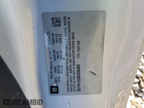 ✅ 2014 Chevrolet Camaro LS • VIN: 2G1FA1E30E9288463 • Lot: 91199715. Wystawiony na Copart z przebiegiem 121 073 mil. Bezpłatny archiwum sprzedaży aukcyjnych z USA i szczegółowy raport historii pojazdu na DreamBid. Zdjęcie 12.