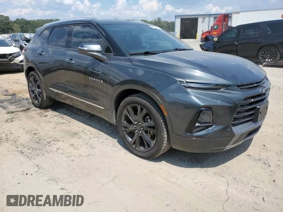2019 Chevrolet Blazer Premier with VIN 3GNKBFRS4KS623280, listed as a Copart auction lot 68945425 with 80,021 mi miles and Salvage title. Bid and sale history available at DreamBid. Image 4.