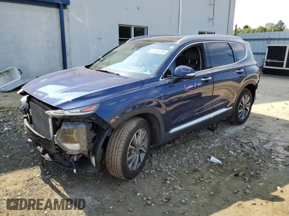 2020 Hyundai Santa Fe SEL with VIN 5NMS3CAD0LH226711, listed as a Copart auction lot 81456785 with 62,087 mi miles and Salvage title. Bid and sale history available at DreamBid. Image 1.