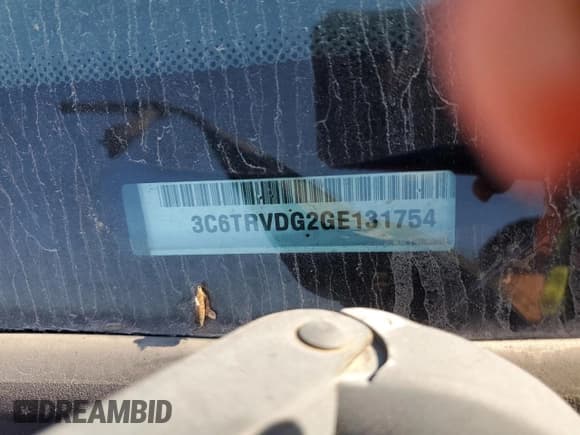 ✅ 2016 Ram ProMaster Cargo • VIN: 3C6TRVDG2GE131754 • Lot: 81498025. Wystawiony na Copart z przebiegiem Nie podano. Bezpłatny archiwum sprzedaży aukcyjnych z USA i szczegółowy raport historii pojazdu na DreamBid. Zdjęcie 13.