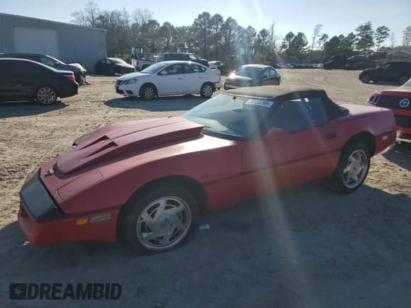 1989 Chevrolet Corvette with VIN 1G1YY3189K5121853, listed as a Copart auction lot 88135295 with Not provided miles and Salvage title. Bid and sale history available at DreamBid. Image 1.