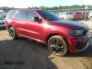 2021 Dodge Durango GT with VIN 1C4RDHDG2MC762218, listed as a IAAI auction lot 42550632 with 85,194 mi miles and . Bid and sale history available at DreamBid. Image 1.