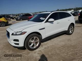 ✅ 2018 Jaguar F-Pace 35t Premium • VIN: SADCJ2EV3JA240752 • Lot: 45399105. Listed on Copart with 93,170 mi. Free auction sales archive from the USA and detailed vehicle history report at DreamBid. Image 1.