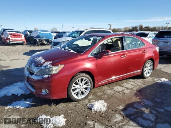 ✅ 2010 Lexus HS 250h • VIN: JTHBB1BA0A2036841 • Lot: 91455805. Listed on Copart with Not provided. Free auction sales archive from the USA and detailed vehicle history report at DreamBid. Image 1.