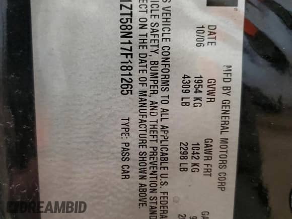 ✅ 2007 Chevrolet Malibu 2LT • VIN: 1G1ZT58N17F181265 • Lot: 78888284. Wystawiony na Copart z przebiegiem 130 657 mil mil. Skorzystaj z bezpłatnego archiwum sprzedaży aukcyjnych z USA i zobacz szczegółowy raport historii pojazdu na DreamBid. Zdjęcie 12.