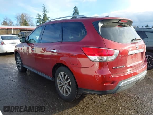 ✅ 2015 Nissan Pathfinder S • VIN: 5N1AR2MN5FC624603 • Lot: 43786215. Listed on IAAI with 159,139 mi. Free auction sales archive from the USA and detailed vehicle history report at DreamBid. Image 3.