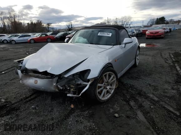 ✅ 2004 Honda S2000 • VIN: JHMAP21494T003284 • Лот: 85004764. Опубликован ранее на Copart с пробегом 153 976 миль. Бесплатный доступ к архиву аукционных продаж из США и подробный отчёт об истории автомобиля на DreamBid. Изображение 1.
