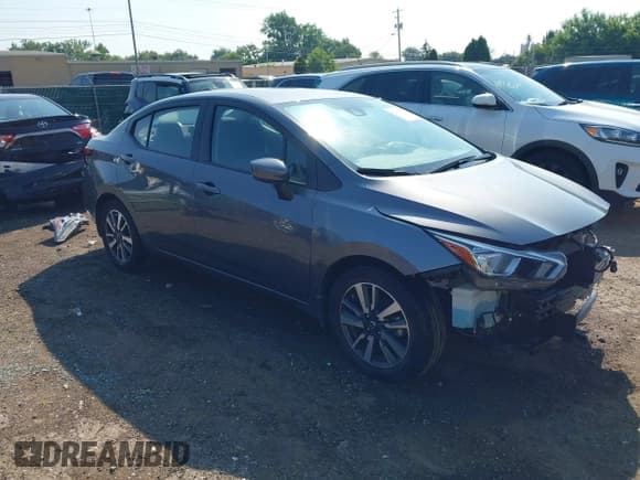 ✅ 2022 Nissan Versa SV • VIN: 3N1CN8EV4NL862412 • Lot: 42636764. Listed on IAAI with 36,777 mi. Free auction sales archive from the USA and detailed vehicle history report at DreamBid. Image 1.