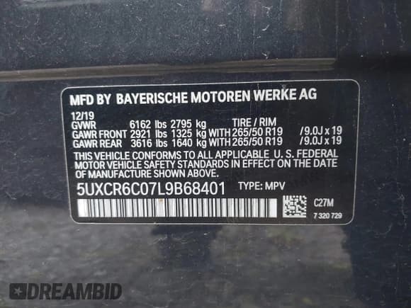 ✅ 2020 BMW X5 xDrive40i • VIN: 5UXCR6C07L9B68401 • Lot: 43800584. Wystawiony na IAAI z przebiegiem 184 315 mil. Bezpłatny archiwum sprzedaży aukcyjnych z USA i szczegółowy raport historii pojazdu na DreamBid. Zdjęcie 9.