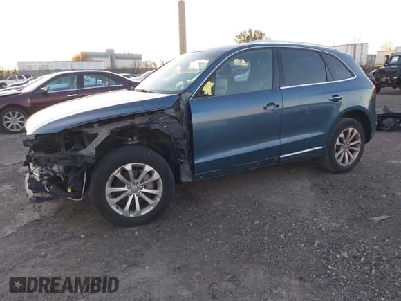 ✅ 2015 Audi Q5 Premium • VIN: WA1CFAFPXFA099428 • Lot: 43809081. Listed on IAAI with 99,380 mi. Free auction sales archive from the USA and detailed vehicle history report at DreamBid. Image 2.
