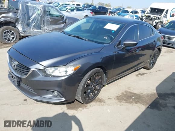 ✅ 2015 Mazda 6 i Touring • VIN: JM1GJ1V53F1202971 • Lot: 43291056. Listed on IAAI with 108,814 mi. Free auction sales archive from the USA and detailed vehicle history report at DreamBid. Image 2.