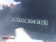 ✅ 2019 Subaru Forester Limited • VIN: JF2SKASC3KH434192 • Лот: 43565233. Опубликован ранее на IAAI с пробегом 152 547 миль. Бесплатный доступ к архиву аукционных продаж из США и подробный отчёт об истории автомобиля на DreamBid. Изображение 9.