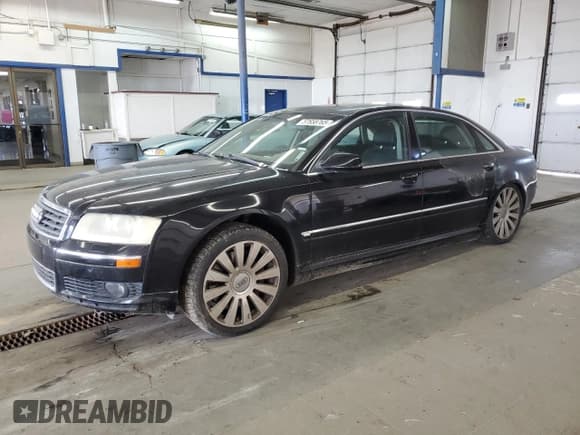 ✅ 2004 Audi A8 • VIN: WAUML44E34N010274 • Lot: 57658765. Listed on Copart with 122,652 mi. Free auction sales archive from the USA and detailed vehicle history report at DreamBid. Image 1.