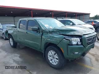 2023 Nissan Frontier SV with VIN 1N6ED1FJ8PN674746, listed as a IAAI auction lot 43228563 with 28,307 mi miles and . Bid and sale history available at DreamBid. Image 1.