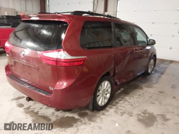 ✅ 2015 Toyota Sienna Limited • VIN: 5TDDK3DC9FS121889 • Lot: 41739208. Listed on IAAI with 194,548 mi. Free auction sales archive from the USA and detailed vehicle history report at DreamBid. Image 4.