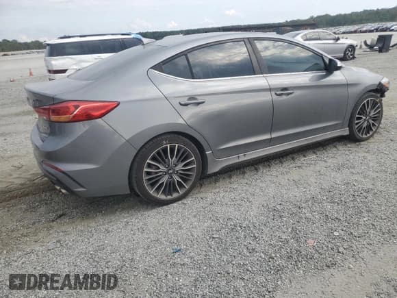 ✅ 2018 Hyundai Elantra Sport • VIN: KMHD04LB9JU611737 • Lot: 81785515. Listed on Copart with 137,588 mi. Free auction sales archive from the USA and detailed vehicle history report at DreamBid. Image 3.