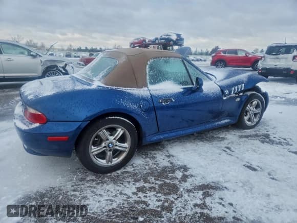 ✅ 2000 BMW Z3 2.5 • VIN: 4USCH9347YLG03205 • Лот: 94630905. Опубликован ранее на Copart с пробегом 88 842 миль. Бесплатный доступ к архиву аукционных продаж из США и подробный отчёт об истории автомобиля на DreamBid. Изображение 3.