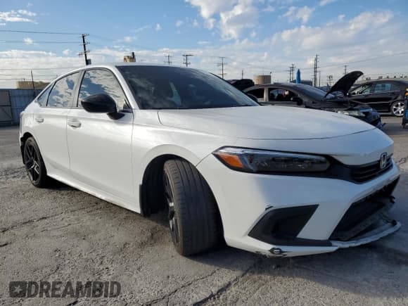 ✅ 2022 Honda Civic Sport • VIN: 2HGFE2F51NH521338 • Lot: 83808085. Listed on Copart with 93,101 mi. Free auction sales archive from the USA and detailed vehicle history report at DreamBid. Image 4.