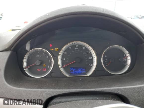 2009 Hyundai Sonata GLS with VIN 5NPET46C99H543482, listed as a Copart auction lot 72542374 with 209,884 mi miles and Salvage title. Bid and sale history available at DreamBid. Image 9.