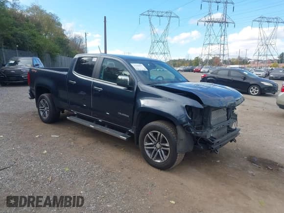 ✅ 2019 Chevrolet Colorado 4WD LT • VIN: 1GCGTCEN3K1153058 • Lot: 43560057. Listed on IAAI with 57,045 mi. Free auction sales archive from the USA and detailed vehicle history report at DreamBid. Image 1.