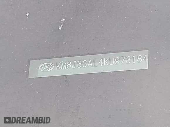 2019 Hyundai Tucson SEL z VIN KM8J33AL4KU973184, wystawiony jako IAAI lot #42659634 z przebiegiem 91 838 mil mil oraz . Historia ofert i sprzedaży dostępna na DreamBid. Obrazek 9.