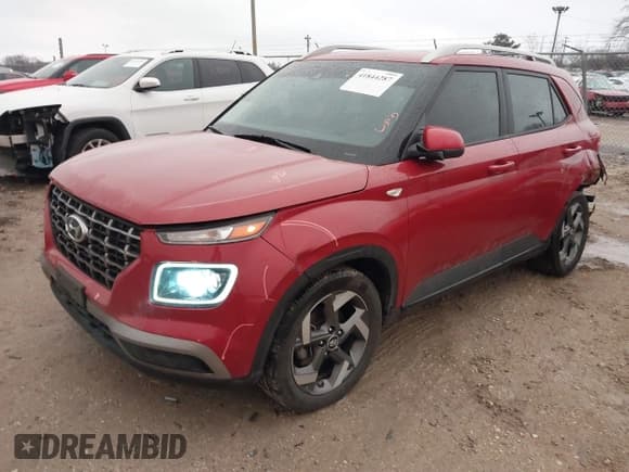✅ 2020 Hyundai Venue SEL • VIN: KMHRC8A38LU026229 • Lot: 41844287. Listed on IAAI with 73,685 mi. Free auction sales archive from the USA and detailed vehicle history report at DreamBid. Image 2.