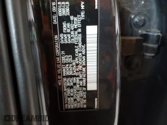 ✅ 2017 Volvo XC90 Inscription • VIN: YV4A22PL8H1135790 • Lot: 70776115. Listed on Copart with 194,230 mi. Free auction sales archive from the USA and detailed vehicle history report at DreamBid. Image 13.