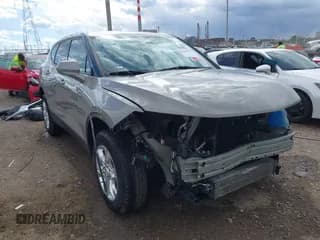 ✅ 2021 Chevrolet Blazer LT • VIN: 3GNKBCR47MS573056 • Lot: 43480781. Listed on IAAI with 59,227 mi. Free auction sales archive from the USA and detailed vehicle history report at DreamBid. Image 1.