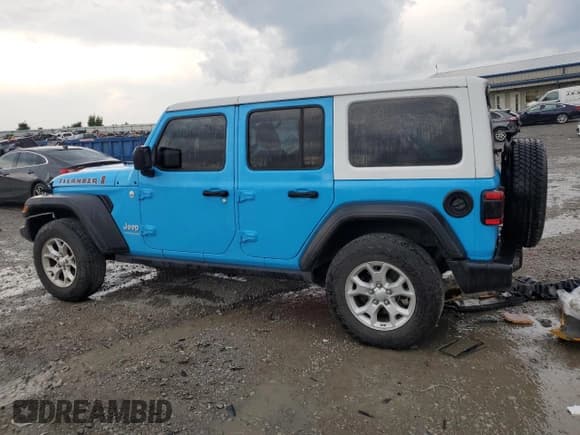 ✅ 2021 Jeep Wrangler Unlimited Sport • VIN: 1C4HJXDN4MW628970 • Lot: 65211115. Listed on Copart with 52,499 mi. Free auction sales archive from the USA and detailed vehicle history report at DreamBid. Image 2.