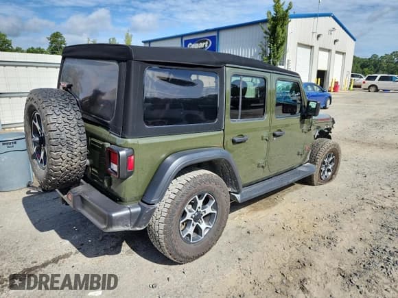 ✅ 2021 Jeep Wrangler Unlimited Rubicon • VIN: 1C4HJXFN0MW628283 • Lot: 62825015. Listed on Copart with 74,782 mi. Free auction sales archive from the USA and detailed vehicle history report at DreamBid. Image 3.