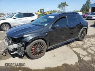 ✅ 2015 Mercedes-Benz GLA 45 AMG • VIN: WDDTG5CBXFJ054384 • Lot: 71795445. Listed on Copart with 108,729 mi. Free auction sales archive from the USA and detailed vehicle history report at DreamBid. Image 1.