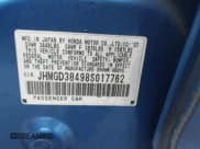 ✅ 2008 Honda Fit • VIN: JHMGD38498S017762 • Lot: 41729643. Listed on IAAI with 194,982 mi. Free auction sales archive from the USA and detailed vehicle history report at DreamBid. Image 9.