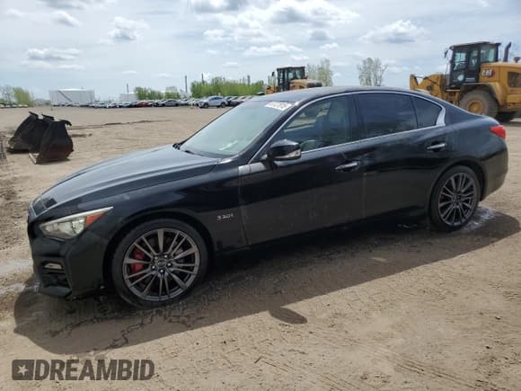 ✅ 2017 Infiniti Q50 Red Sport 400 • VIN: JN1FV7ARXHM870346 • Lot: 47727915. Listed on Copart with 81,685 mi. Free auction sales archive from the USA and detailed vehicle history report at DreamBid. Image 1.