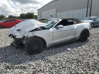 2018 Ford Mustang GT Premium с VIN 1FATP8FF5J5153678, выставлен на аукционе Copart как лот 60456415 с пробегом Не указан миль и Списание • Salvage title. История ставок и продаж доступна на DreamBid. Изображение 1.
