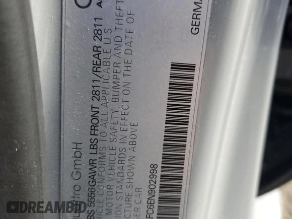 ✅ 2014 Audi RS 7 Prestige • VIN: WUAW2AFC6EN902998 • Lot: 79103904. Listed on Copart with 70,342 mi. Free auction sales archive from the USA and detailed vehicle history report at DreamBid. Image 12.