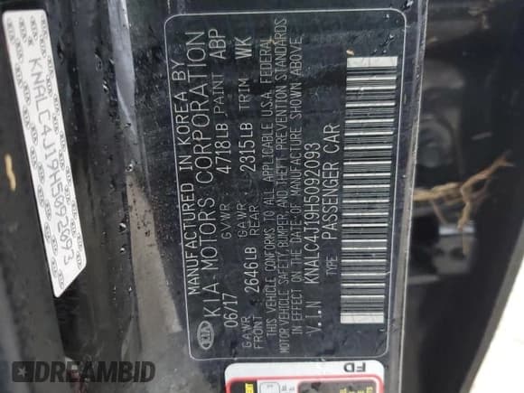 ✅ 2017 Kia Cadenza Premium • VIN: KNALC4J19H5092093 • Lot: 74177624. Wystawiony na Copart z przebiegiem Nie podano. Bezpłatny archiwum sprzedaży aukcyjnych z USA i szczegółowy raport historii pojazdu na DreamBid. Zdjęcie 13.