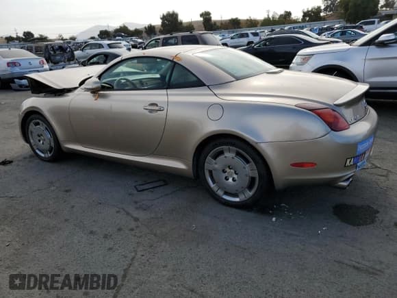 ✅ 2002 Lexus SC 430 • VIN: JTHFN48Y120024709 • Lot: 78443504. Listed on Copart with 75,486 mi. Free auction sales archive from the USA and detailed vehicle history report at DreamBid. Image 2.