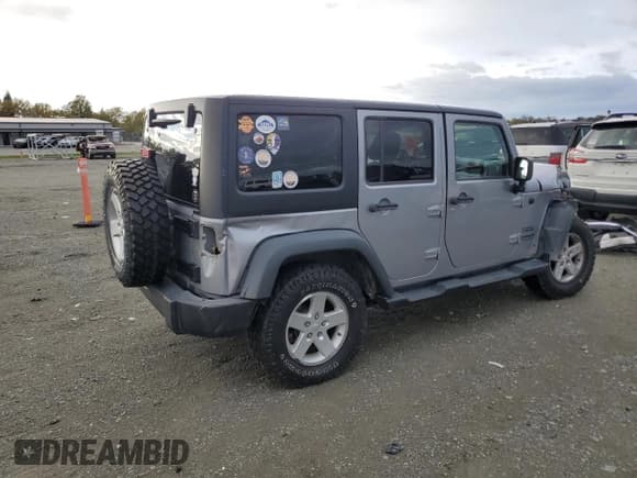 ✅ 2017 Jeep Wrangler Unlimited Sport • VIN: 1C4HJWDGXHL594973 • Lot: 92578305. Listed on Copart with 164,880 mi. Free auction sales archive from the USA and detailed vehicle history report at DreamBid. Image 3.