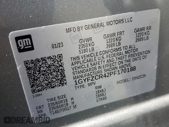 ✅ 2023 Cadillac XT4 FWD Premium Luxury • VIN: 1GYFZCR42PF170188 • Lot: 48849355. Wystawiony na Copart z przebiegiem 48 810 mil. Bezpłatny archiwum sprzedaży aukcyjnych z USA i szczegółowy raport historii pojazdu na DreamBid. Zdjęcie 14.