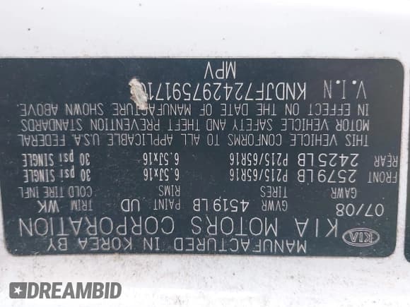 ✅ 2009 Kia Sportage LX • VIN: KNDJF724297591710 • Лот: 43563055. Опубликован ранее на IAAI с пробегом 143 654 миль. Бесплатный доступ к архиву аукционных продаж из США и подробный отчёт об истории автомобиля на DreamBid. Изображение 9.