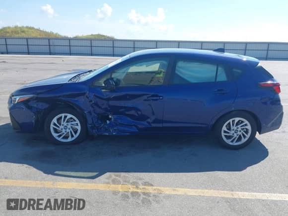 2024 Subaru Impreza with VIN JF1GUABC5R8854700, listed as a IAAI auction lot 43123622 with 10,623 mi miles and . Bid and sale history available at DreamBid. Image 14.