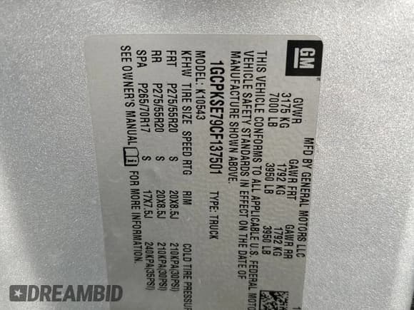 ✅ 2012 Chevrolet Silverado 1500 LT • VIN: 1GCPKSE79CF137501 • Lot: 81272905. Listed on Copart with 150,782 mi. Free auction sales archive from the USA and detailed vehicle history report at DreamBid. Image 12.