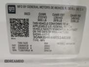 ✅ 2024 Chevrolet Blazer LT • VIN: 3GNKBHR44RS148169 • Lot: 96255335. Listed on Copart with 25,914 mi. Free auction sales archive from the USA and detailed vehicle history report at DreamBid. Image 12.