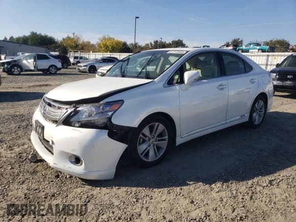 ✅ 2012 Lexus HS 250h • VIN: JTHBB1BA4C2051121 • Lot: 87313005. Listed on Copart with 82,634 mi. Free auction sales archive from the USA and detailed vehicle history report at DreamBid. Image 1.